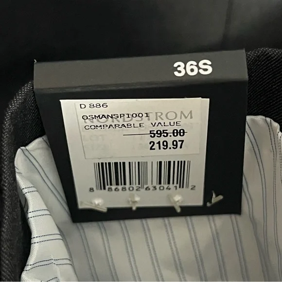 Men’s Slim Fit Suit Jacket Original Penguin By Munsingwear Black Size 36S - Picture 4 of 11